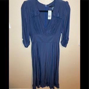 NWT-SMYTHE navy midi dress